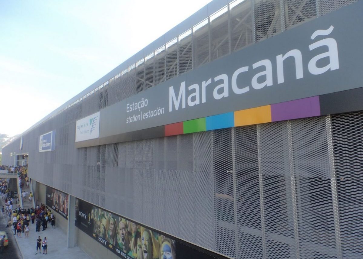 Facade of Maracanã Station Fratelli Mariani